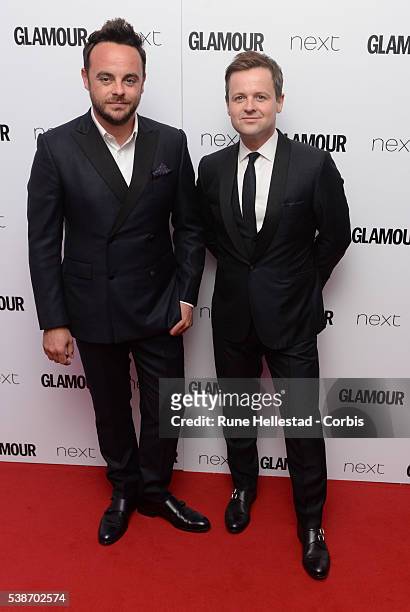 Ant & Dec attend the Glamour Women Of The Year Awards at Berkeley Square Gardens on June 7, 2016 in London, England.