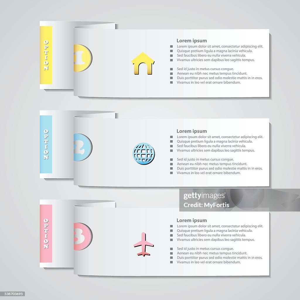 Paper infographic Elements
