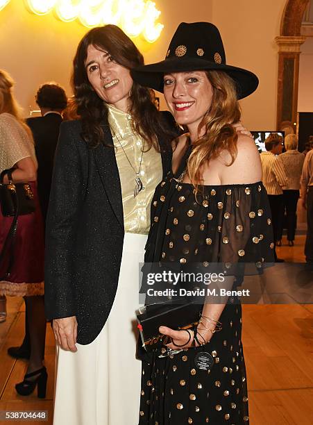 Bella Freud and Alice Temperley attend a VIP preview of the Royal Academy of Arts Summer Exhibition 2016 on June 7, 2016 in London, England.