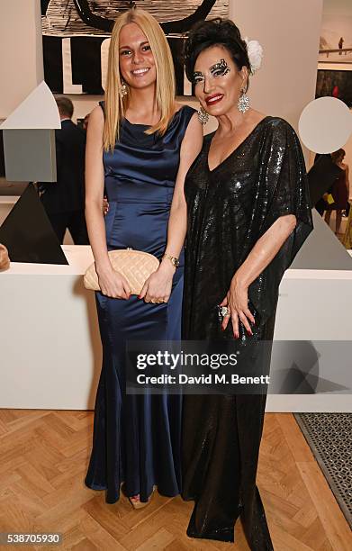 Nancy Dell'Olio attends a VIP preview of the Royal Academy of Arts Summer Exhibition 2016 on June 7, 2016 in London, England.