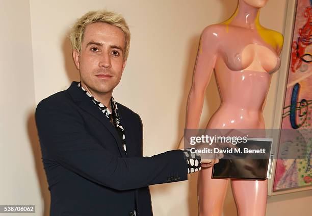 Nick Grimshaw attends a VIP preview of the Royal Academy of Arts Summer Exhibition 2016 on June 7, 2016 in London, England.