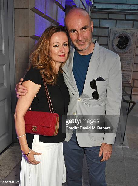 Lucy Yeomans and Jason Brooks attend a VIP preview of the Royal Academy of Arts Summer Exhibition 2016 on June 7, 2016 in London, England.