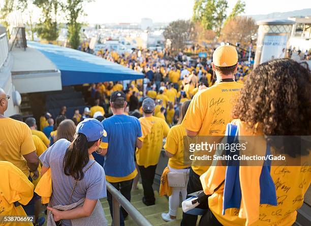 Following Game 2 of the National Basketball Association Finals between the Golden State Warriors and the Cleveland Cavaliers, fans of the Warriors,...