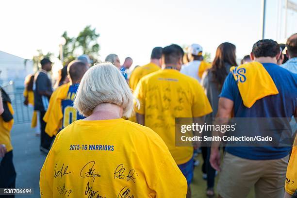 Following Game 2 of the National Basketball Association Finals between the Golden State Warriors and the Cleveland Cavaliers, fans of the Warriors...