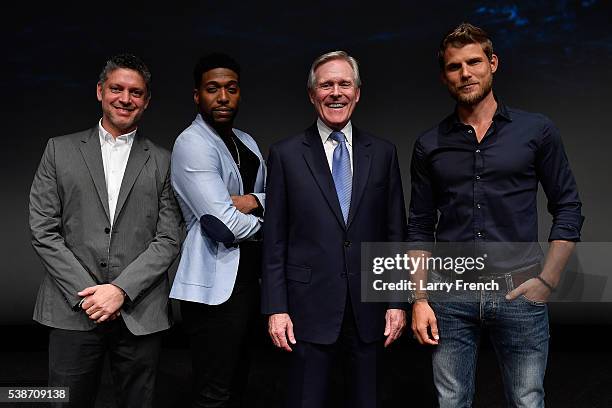 Jocko Sims, Executive Producer Steven Kane, Secretary of the Navy Ray Mabus and Travis Van Winkle introduce the TNT The Last Ship Season 3 Screening...