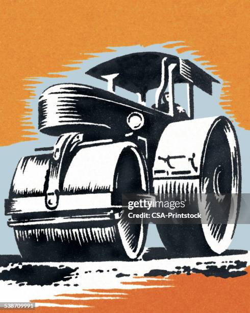 steamroller - steam roller stock illustrations