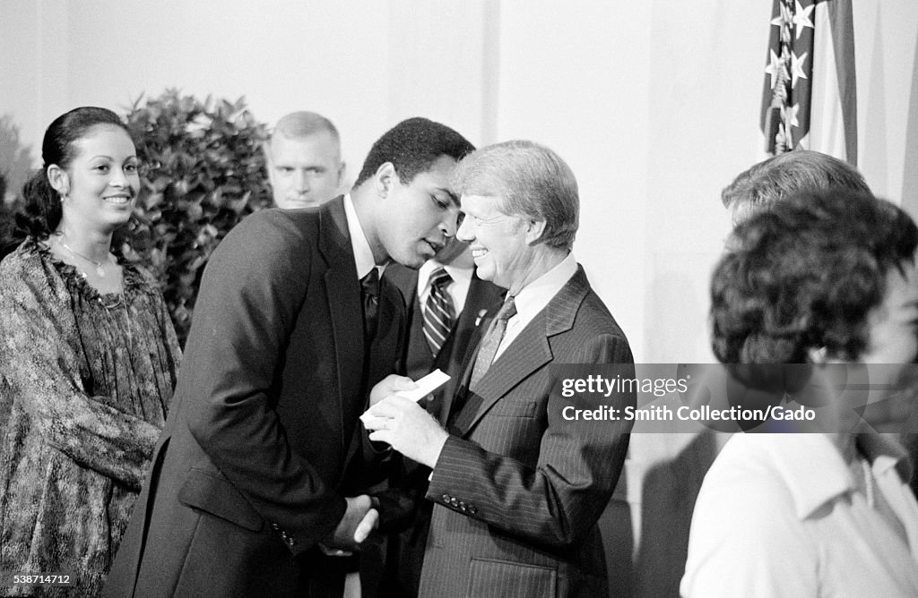 Carter Greets Ali