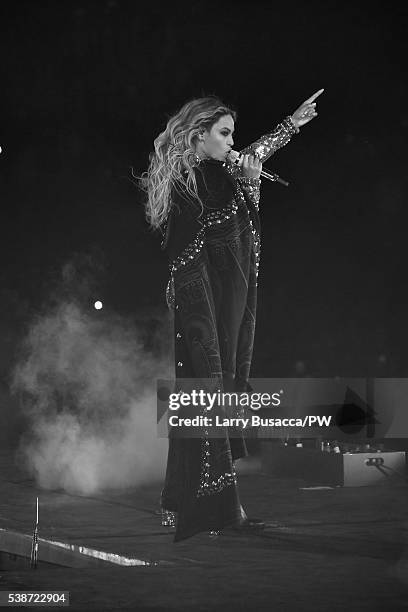 Entertainer Beyonce performs on stage during "The Formation World Tour" at the Citi Field on June 7, 2016 in the Queens borough of New York City.