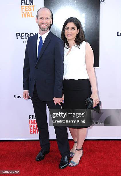 Writer David Leslie Johnson and guest attend 2016 Los Angeles Film Festival 'The Conjuring 2' premiere at TCL Chinese Theatre IMAX on June 7, 2016 in...