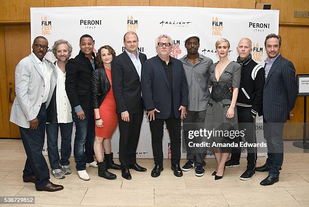 Actor Courtney B. Vance, writer/producer Scott Alexander, actor Cuba Gooding Jr., producer Nina Jacobson, producer Brad Simpson, writer/producer...