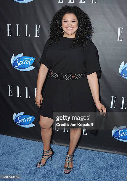 Actress Michelle Buteau arrives at ELLE Hosts Women In Comedy Event With July Cover Stars Leslie Jones, Melissa McCarthy, Kate McKinnon And Kristen...