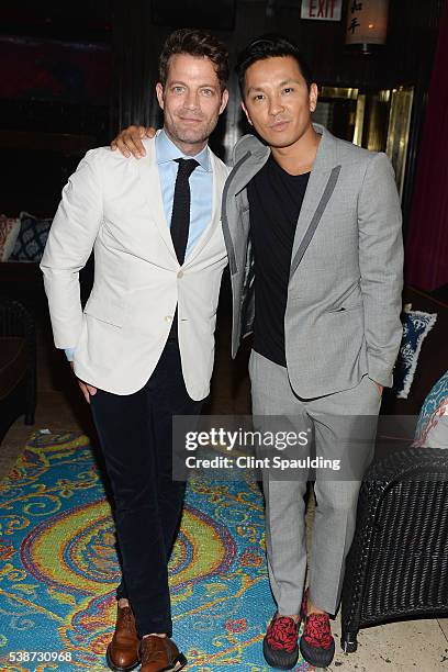 Nate Berkus and Prabal Gurung attend Nate Berkus and Next Generation Nepal Honor Prabal Gurung at Penthouse at the Park on June 7, 2016 in New York...