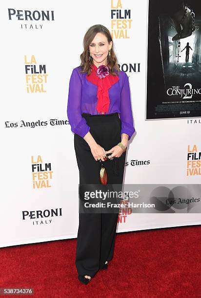 Actress Vera Farmiga attends the 2016 Los Angeles Film Festival "The Conjuring 2" Premiere at TCL Chinese Theatre IMAX on June 7, 2016 in Hollywood,...