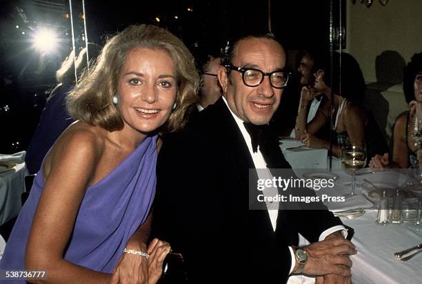 Barbara Walters and Alan Greenspan circa 1977 in New York City.