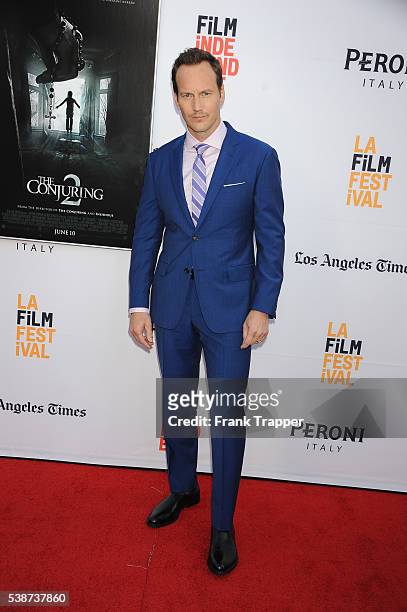 Actor Patrick Wilson attends the premiere of New Line Cinema's "The Conjuring 2" during the 2016 Los Angeles Film Festival held at the TCL Chinese...
