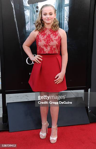 Actress Madison Wolfe arrives at the 2016 Los Angeles Film Festival - "The Conjuring 2" Premiere at TCL Chinese Theatre IMAX on June 7, 2016 in...
