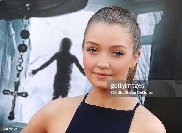 Actress Lauren Esposito arrives at the 2016 Los Angeles Film Festival - "The Conjuring 2" Premiere at TCL Chinese Theatre IMAX on June 7, 2016 in...