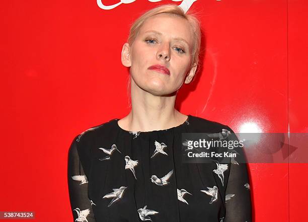 Actress Anna Sherbinina attends "Dress Your Lips" : Giorgio Armani Beauty Party at Grand Palais In Paris on June 7, 2016 in Paris, France.