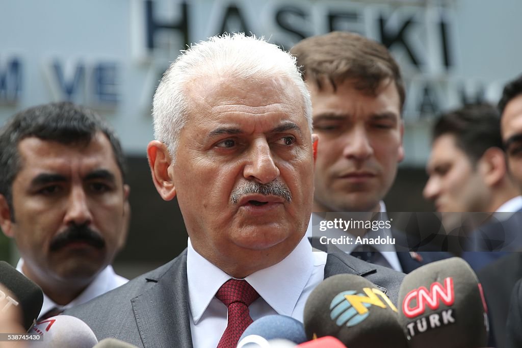 Turkish PM Binali Yildirim in Istanbul