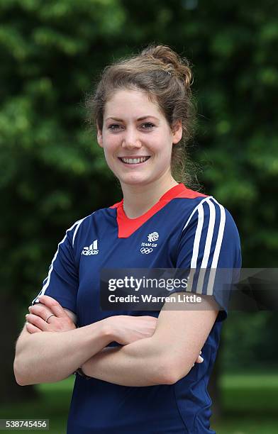 Portrait of Kate French of Great Britain during an announcement of Modern Pentathlon athletes named in Team GB for the Rio 2016 Olympic Games at Hyde...