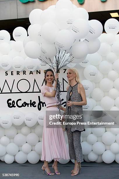 Eugenia SIlva and Poppy Delevingne attend 'Serrano 47 Woman' presentation at El Corte Ingles on June 7, 2016 in Madrid, Spain.