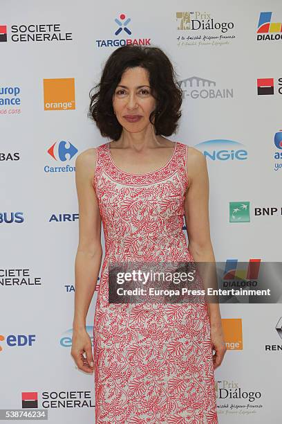 Writer Yasmina Reza attends 'Prix del Dialogo' award 2016 press conference on June 7, 2016 in Madrid, Spain.