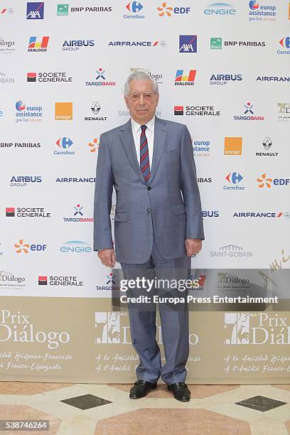 Writer Mario Vargas Llosa attends 'Prix del Dialogo' award 2016 press conference on June 7, 2016 in Madrid, Spain.