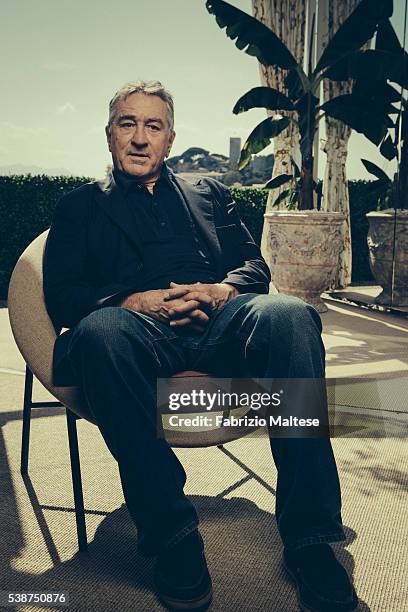 Actor Robert De Niro is photographed for The Hollywood Reporter on May 14, 2016 in Cannes, France.