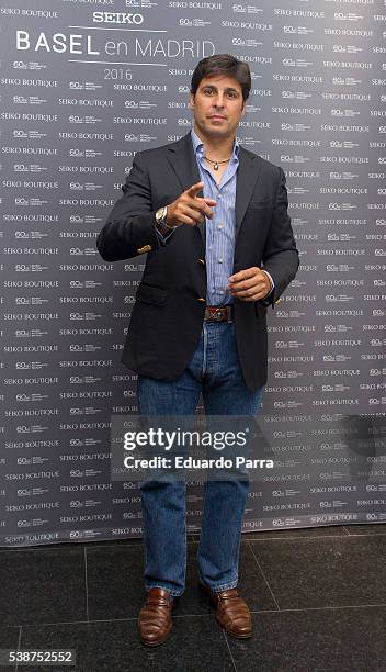 Bullfighter Francisco Rivera Ordonez AKA Fran Rivera attends the 'Basel Seiko' photocall at Seiko store on June 8, 2016 in Madrid, Spain.