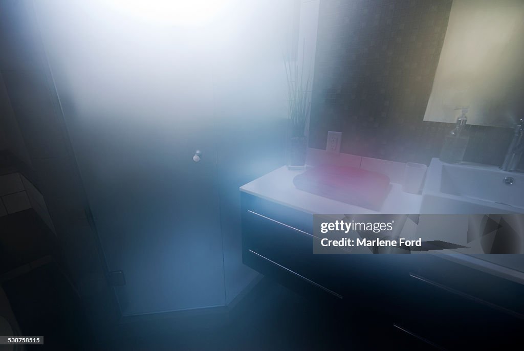 Steamy bathroom