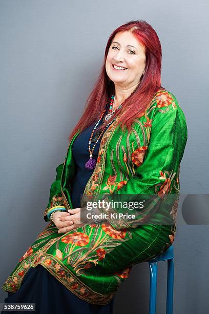 Pr consultant, writer & campaigner Lynne Franks is photographed for the Daily Mail on March 8, 2015 in London, England.