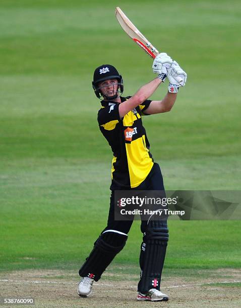 Gareth Roderick of Gloucestershire bats during the Royal London One Day Cup match between Gloucestershire and Middlesex at the Brightside Ground on...