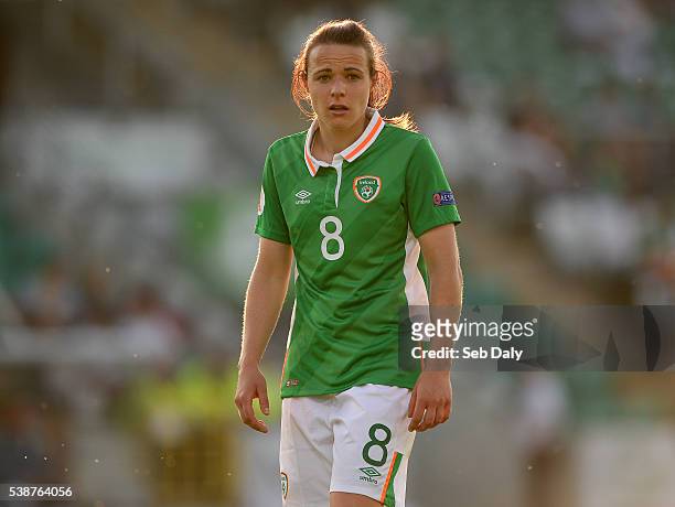 Dublin , Ireland - 7 June 2016; Aine O'Gorman of Republic of Ireland during the Women's 2017 European Championship Qualifier between Republic of...