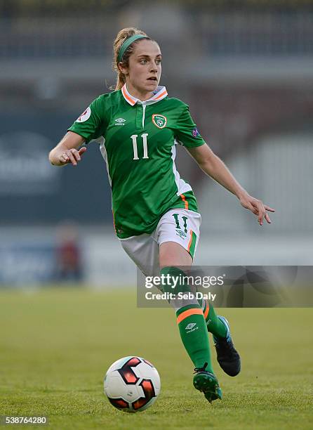 Dublin , Ireland - 7 June 2016; Julie Ann Russell of Republic of Ireland during the Women's 2017 European Championship Qualifier between Republic of...