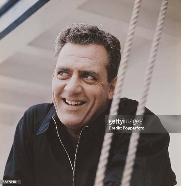 Canadian born actor Raymond Burr who plays the title role in the television drama series Perry Mason, pictured in 1962.
