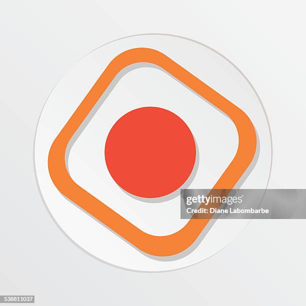 sushi restaurant icon california roll - futomaki stock illustrations