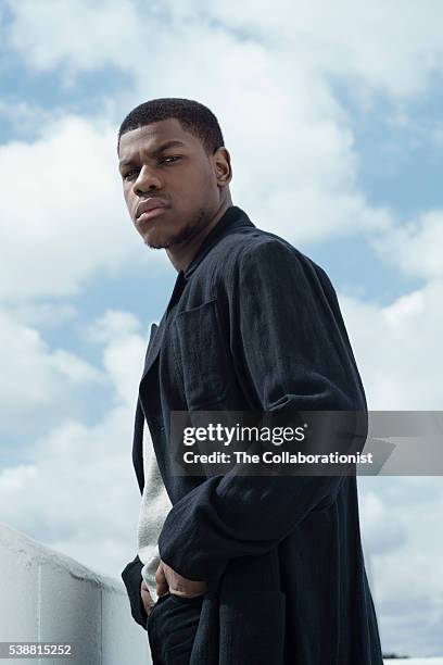 Actor John Boyega is photographed for DuJour Magazine on October 18, 2015 in Los Angeles, California.