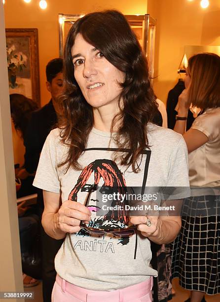 Bella Freud attends the launch of her numbered edition collection of sunglasses with Cutler & Gross at her Chiltern Street store on June 8, 2016 in...