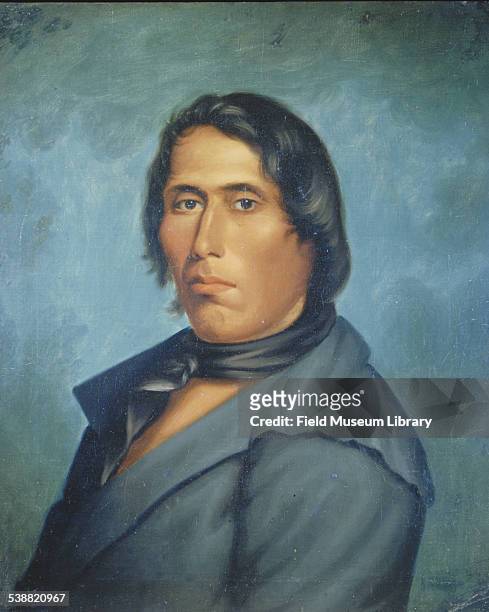 Portrait painting of Shawnee leader Tecumseh , early 19th century.