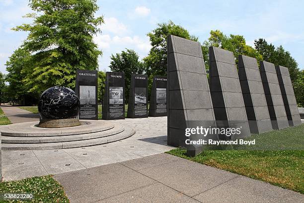 Tennessee World War II Memorial in Bicentennial Capitol Mall State Park in Nashville, Tennessee on May 25, 2016.