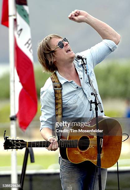 Blake Christiana of Yarn performs during Bernie Sanders, "A future to believe in San Francisco GOTV Concert" at Crissy Field San Francisco on June 6,...