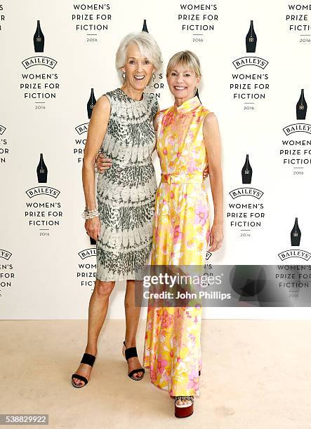 Joanna Trollope and Kate Mosse arrive to celebrate the 2016 Baileys Women's Prize for Fiction at the Royal Festival Hall on June 8, 2016 in London,...