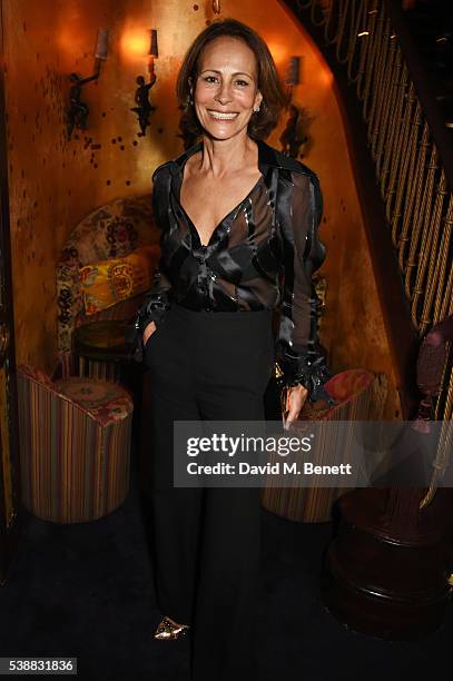 Andrea Dellal attends Zac Posen's dinner to celebrate his first women's collection for Brooks Brothers at Loulou's on June 8, 2016 in London, England.