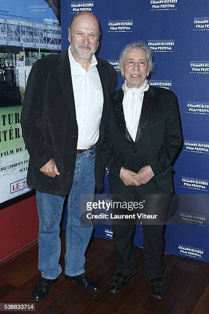 Director Andrew Davis and Musician Francis Lai attend the 5th Champs Elysees Film Festival Opening Ceremony at Drugstore Publicis on June 7, 2016 in...