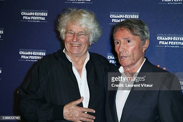 Directors Jean-Jacques Annaud and Francis Veber attend the 5th Champs Elysees Film Festival Opening Ceremony at Drugstore Publicis on June 7, 2016 in...