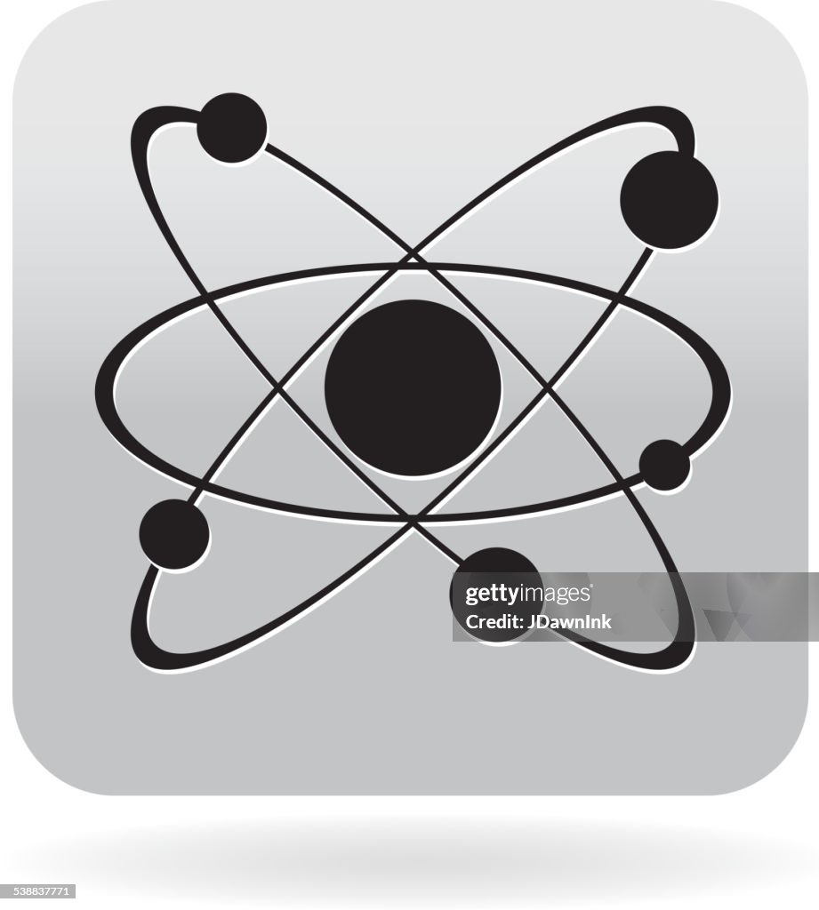 Nano technology atom icon