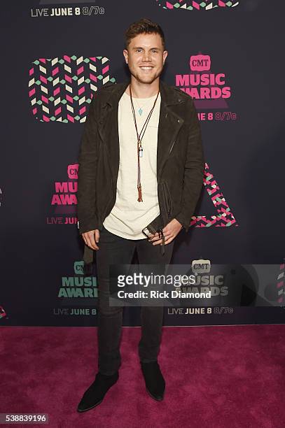 Singer Trent Harmon attends the 2016 CMT Music awards at the Bridgestone Arena on June 8, 2016 in Nashville, Tennessee.