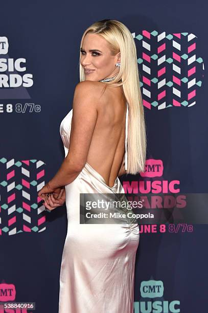 Superstar Lana attends the 2016 CMT Music awards at the Bridgestone Arena on June 8, 2016 in Nashville, Tennessee.