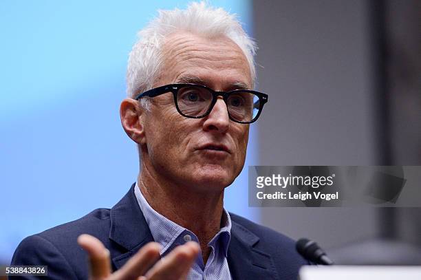 John Slattery speaks during the Creative Rights Caucus "Anatomy of a Movie" discussion on June 8, 2016 in Washington, DC.
