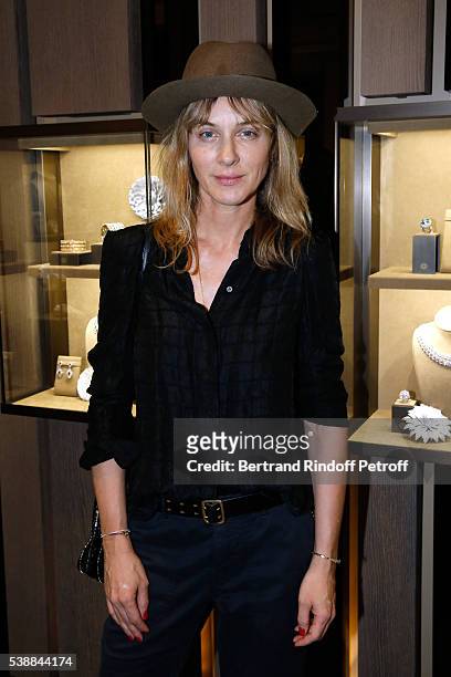 Artistic director of Zadig & Voltaire, Cecilia Bonstrom attends the Opening of the Boutique Buccellati situated 1 Rue De La Paix in Paris, on June 8,...